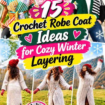 16 Crochet Robe Coat Ideas for Cozy Winter Layering