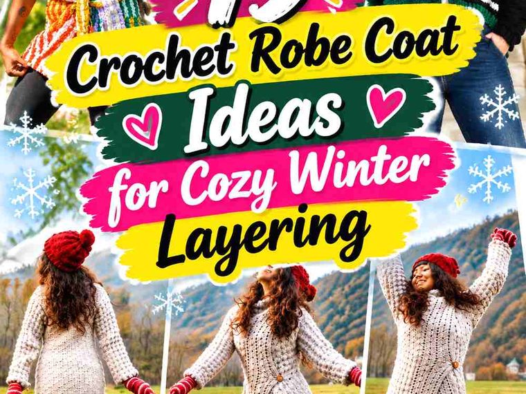 16 Crochet Robe Coat Ideas for Cozy Winter Layering