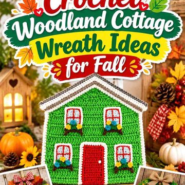 15 Crochet Woodland Cottage Wreath Ideas for Fall