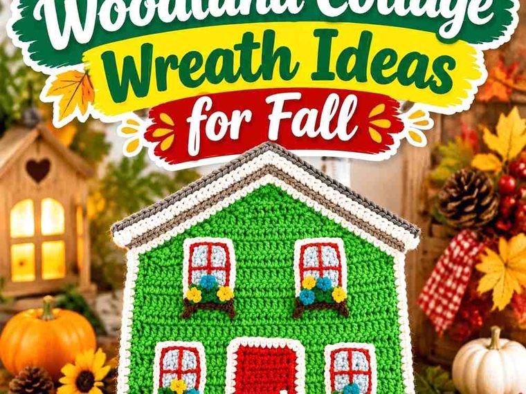 15 Crochet Woodland Cottage Wreath Ideas for Fall