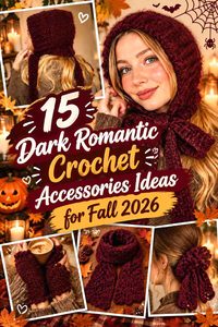 15 Dark Romantic Crochet Accessories Ideas for Fall 2026