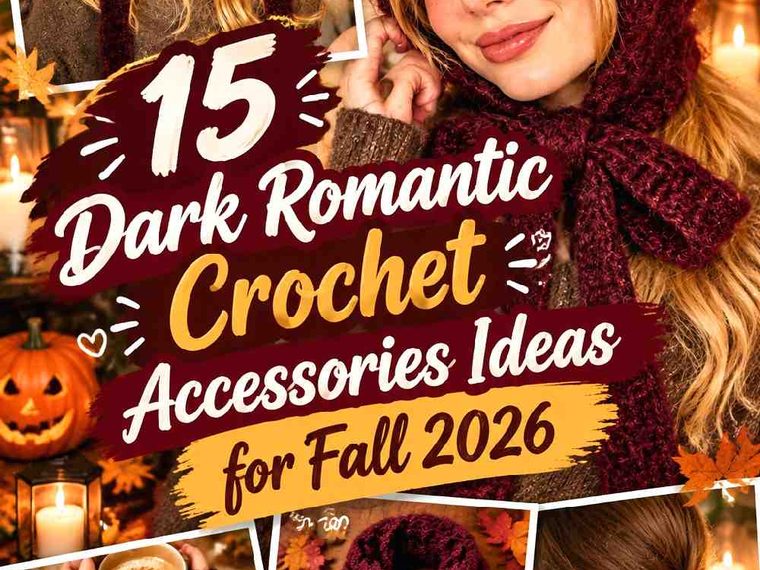 15 Dark Romantic Crochet Accessories Ideas for Fall 2026