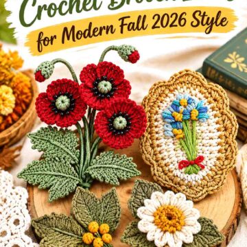 Heirloom Crochet Brooch Ideas for Modern Fall Style Featured