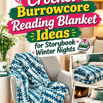 16 Crochet Burrowcore Reading Blanket Ideas for Storybook Winter Nights