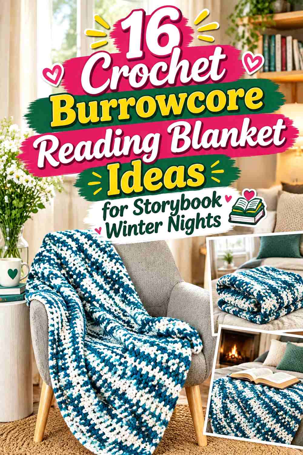 16 Crochet Burrowcore Reading Blanket Ideas for Storybook Winter Nights
