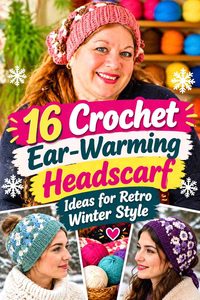 16 Crochet Ear-Warming Headscarf Ideas for Retro Winter Style