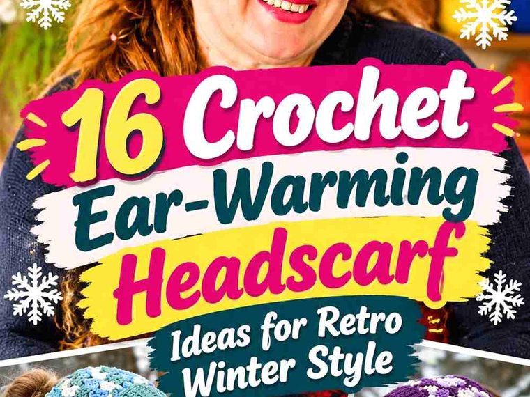 16 Crochet Ear-Warming Headscarf Ideas for Retro Winter Style