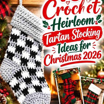 16 Crochet Heirloom Tartan Stocking Ideas for Christmas 2026