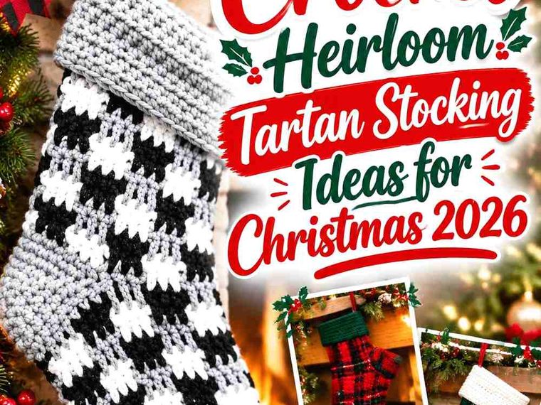 16 Crochet Heirloom Tartan Stocking Ideas for Christmas 2026