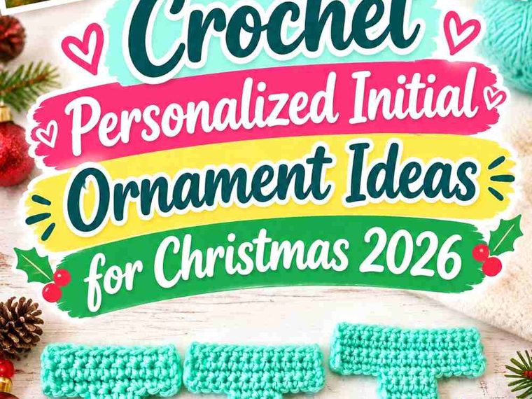 16 Crochet Personalized Initial Ornament Ideas for Christmas 2026