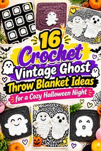 17 Crochet Vintage Ghost Throw Blanket Ideas for a Cozy Halloween Night