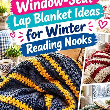 16 Crochet Window-Seat Lap Blanket Ideas for Winter Reading Nooks
