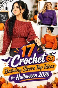 17 Crochet Batwing Sleeve Top Ideas for Halloween 2026
