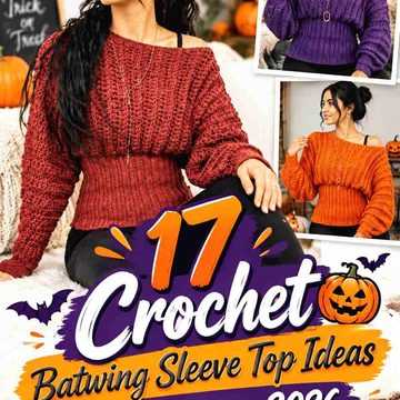17 Crochet Batwing Sleeve Top Ideas for Halloween 2026