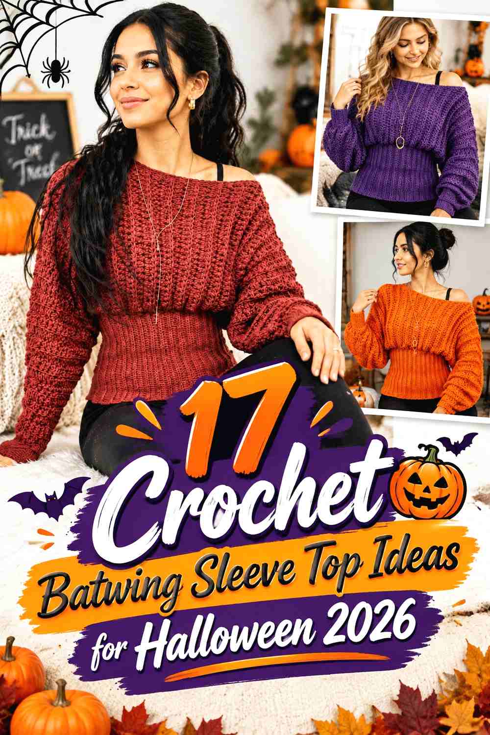 17 Crochet Batwing Sleeve Top Ideas for Halloween 2026