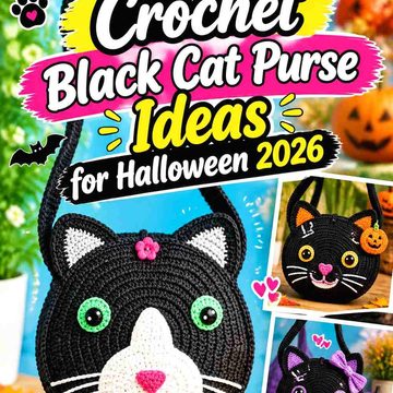 17 Crochet Black Cat Purse Ideas for Halloween 2026