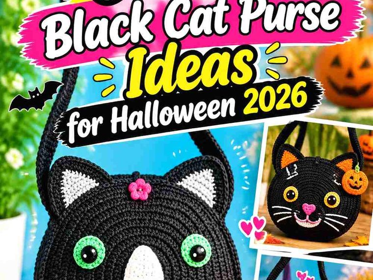 17 Crochet Black Cat Purse Ideas for Halloween 2026