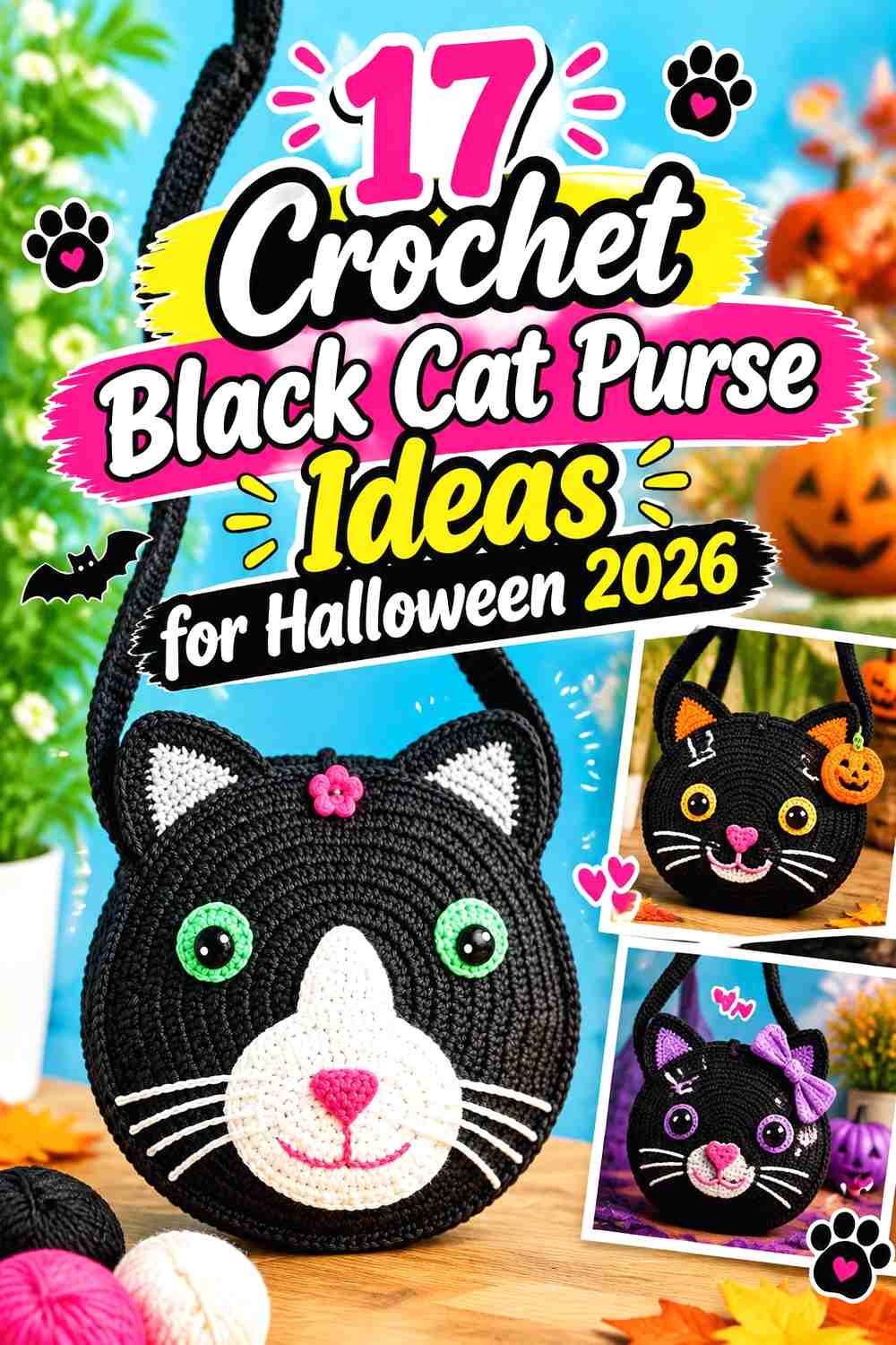 17 Crochet Black Cat Purse Ideas for Halloween 2026