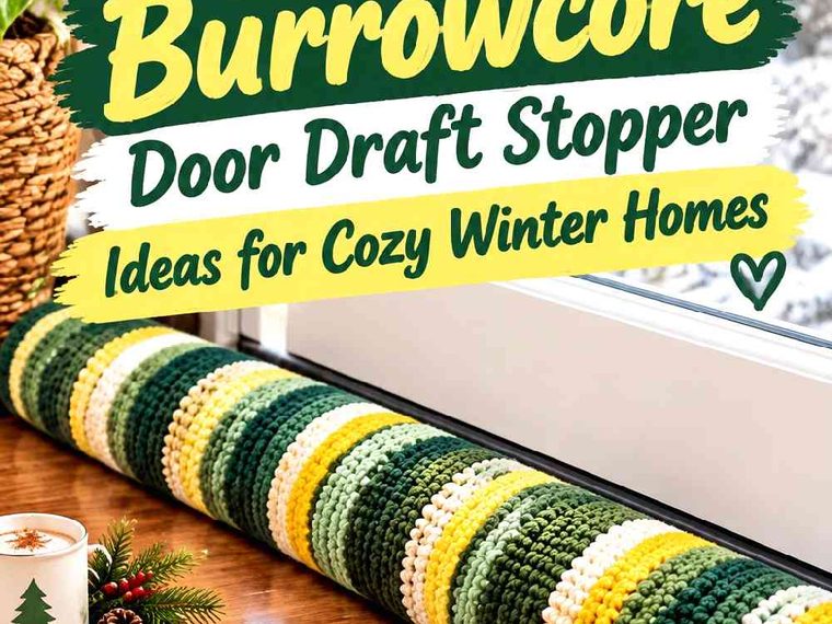 17 Crochet Burrowcore Door Draft Stopper Ideas for Cozy Winter Homes
