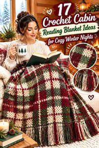17 Crochet Cabin Reading Blanket Ideas for Cozy Winter Nights