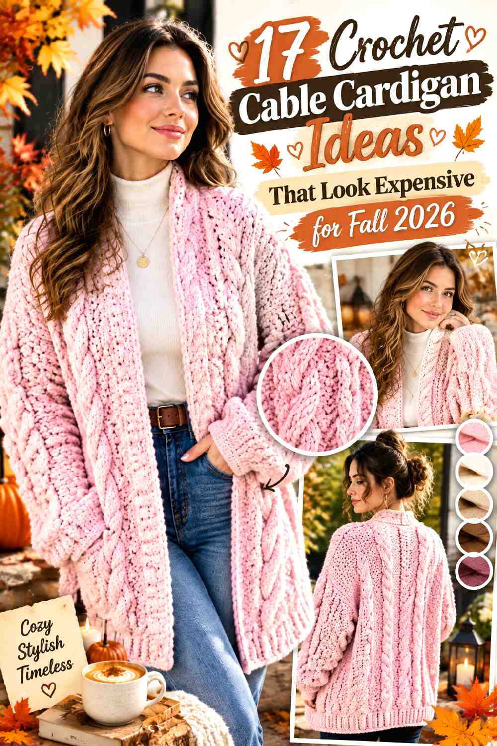 17 Crochet Cable Cardigan Ideas That Look Expensive for Fall 2026