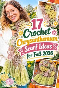 17 Crochet Chrysanthemum Scarf Ideas for Fall 2026
