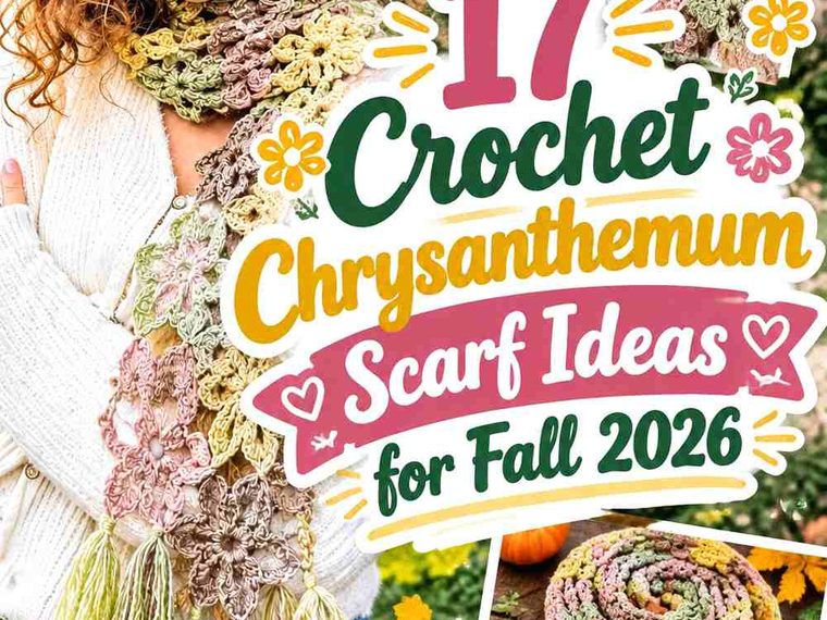 17 Crochet Chrysanthemum Scarf Ideas for Fall 2026