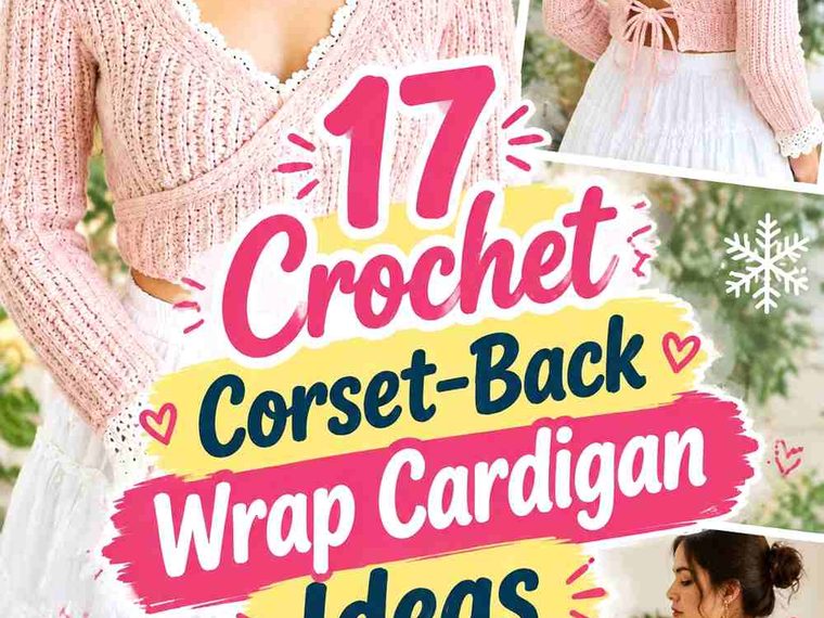 17 Crochet Corset-Back Wrap Cardigan Ideas for Cozy Winter Layering