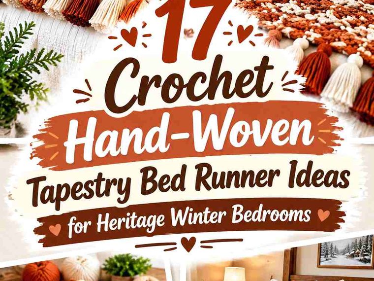 17 Crochet Hand-Woven Tapestry Bed Runner Ideas for Heritage Winter Bedrooms