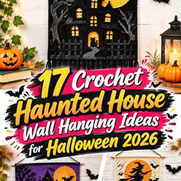 17 Crochet Haunted House Wall Hanging Ideas for Halloween 2026