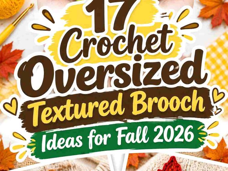 17 Crochet Oversized Textured Brooch Ideas for Fall 2026