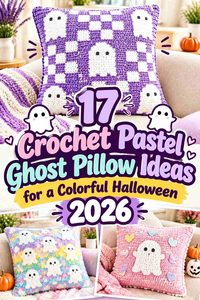 17 Crochet Pastel Ghost Pillow Ideas for a Colorful Halloween 2026