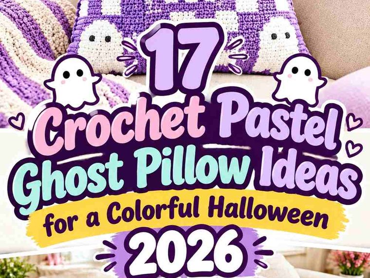 17 Crochet Pastel Ghost Pillow Ideas for a Colorful Halloween 2026
