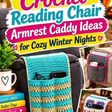 17 Crochet Reading Chair Armrest Caddy Ideas for Cozy Winter Nights