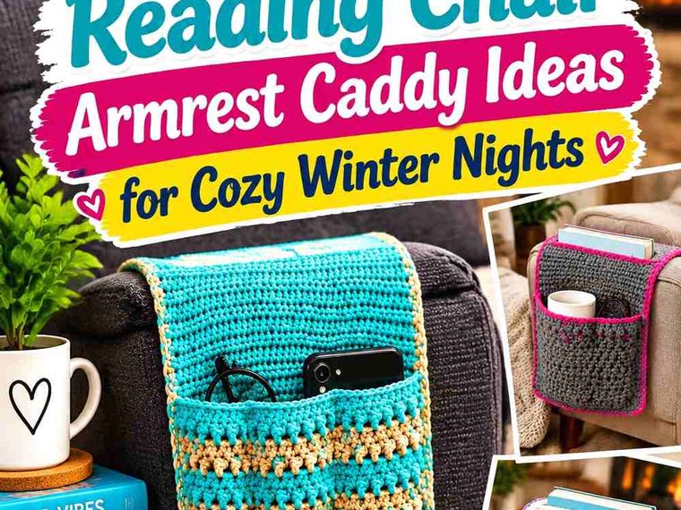17 Crochet Reading Chair Armrest Caddy Ideas for Cozy Winter Nights