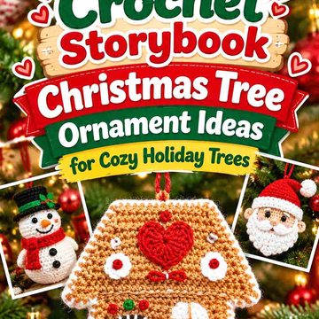 17 Crochet Storybook Christmas Tree Ornament Ideas for Cozy Holiday Trees