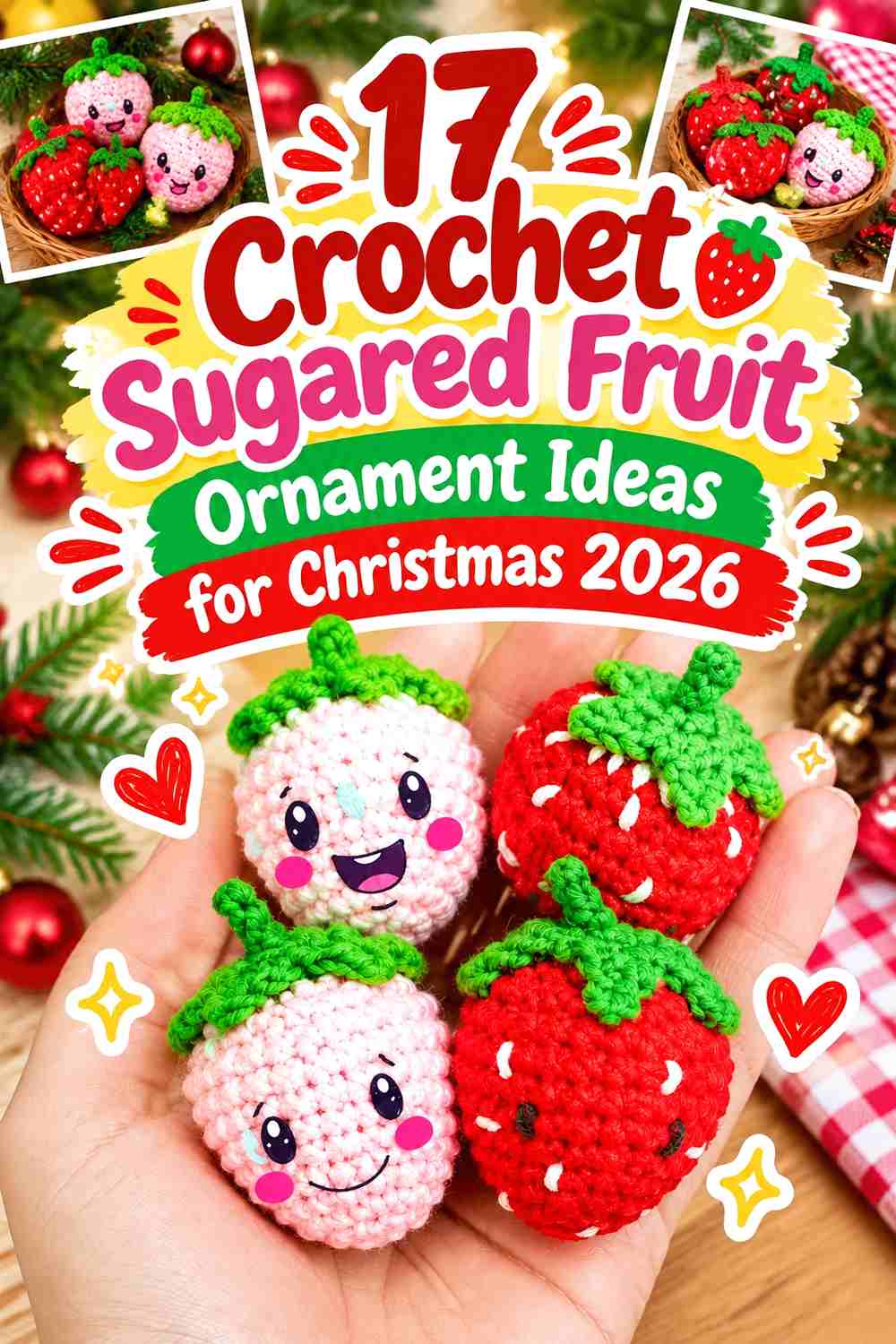17 Crochet Sugared Fruit Ornament Ideas for Christmas 2026