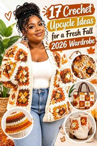 17 Crochet Upcycle Ideas for a Fresh Fall 2026 Wardrobe