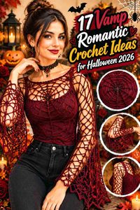17 Vamp Romantic Crochet Ideas for Halloween 2026