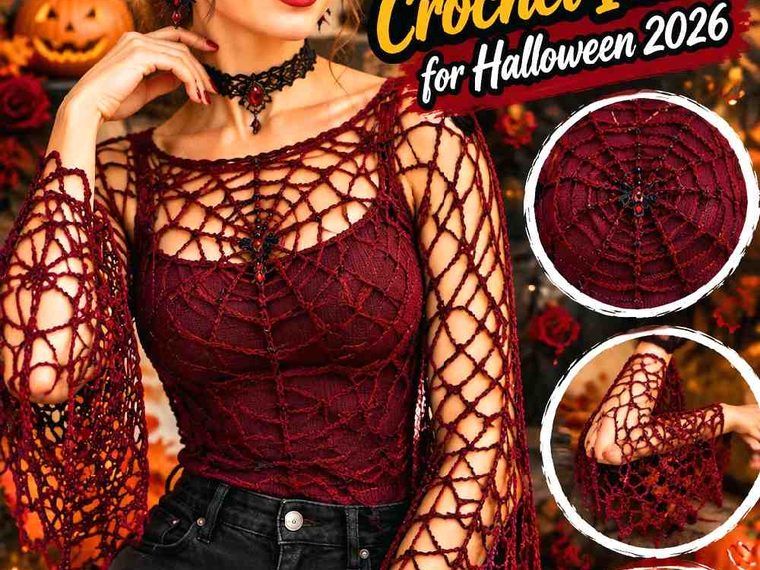 17 Vamp Romantic Crochet Ideas for Halloween 2026