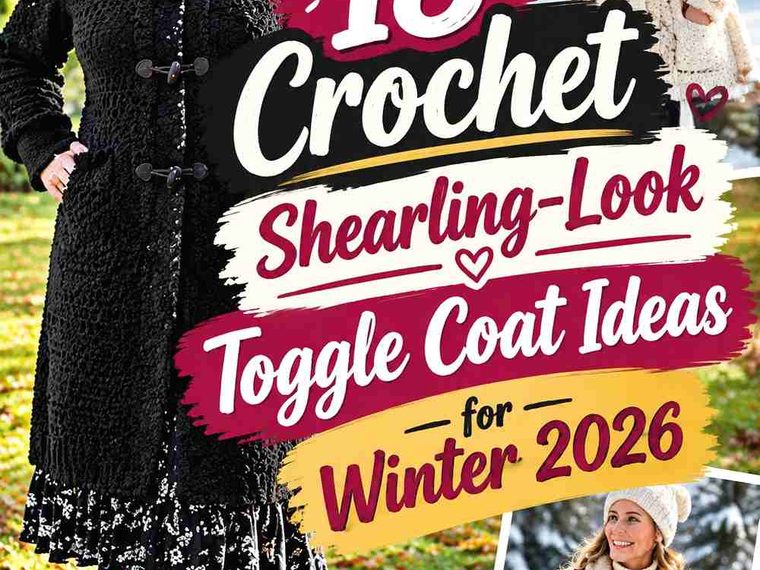 18 Crochet Shearling-Look Toggle Coat Ideas for Winter 2026
