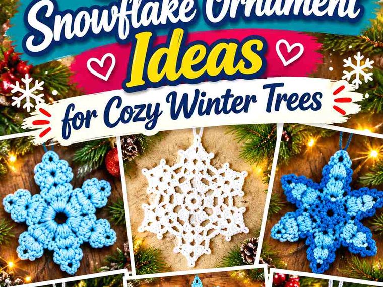 20 Crochet Snowflake Ornament Ideas for Cozy Winter Trees