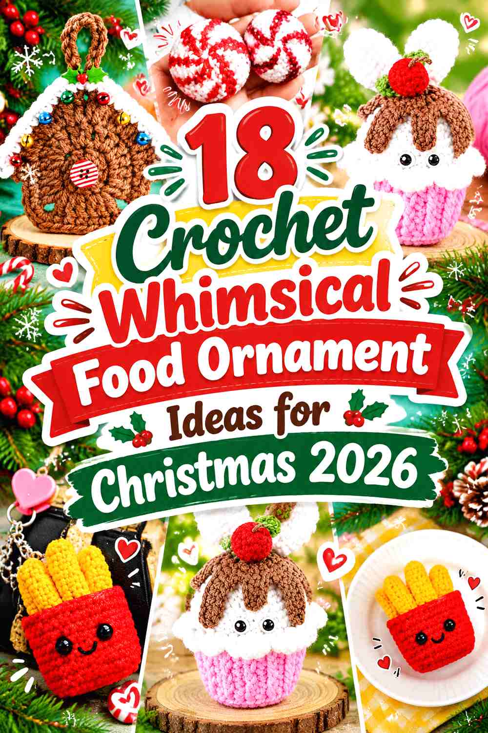 19 Crochet Whimsical Food Ornament Ideas for Christmas 2026