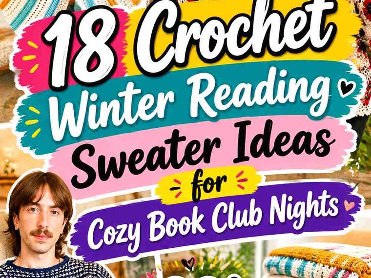 19 Crochet Winter Reading Sweater Ideas for Cozy Book Club Nights