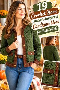 19 Crochet Barn Jacket-Inspired Cardigan Ideas for Fall 2026