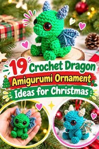 19 Crochet Dragon Amigurumi Ornament Ideas for Christmas