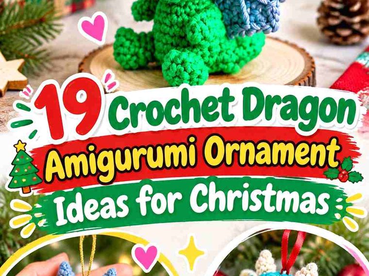 19 Crochet Dragon Amigurumi Ornament Ideas for Christmas