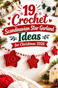 19 Crochet Scandinavian Star Garland Ideas for Christmas 2026