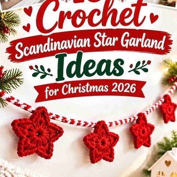 19 Crochet Scandinavian Star Garland Ideas for Christmas 2026
