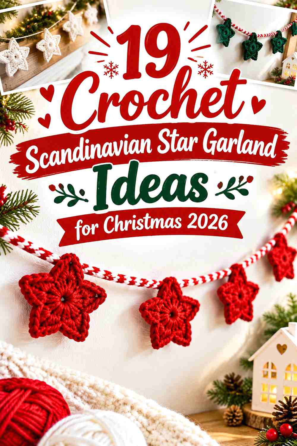 19 Crochet Scandinavian Star Garland Ideas for Christmas 2026